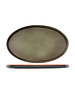 Cosy & Trendy Plat bord ovaal 30,5x19cm green Quintana