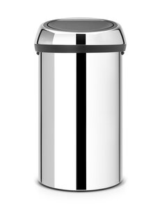 Brabantia Afvalemmer Touch Bin  60 liter Brilliant Steel