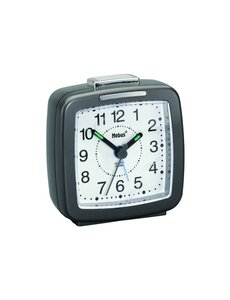Mebus Wekker Quartz 7x7cm grijs