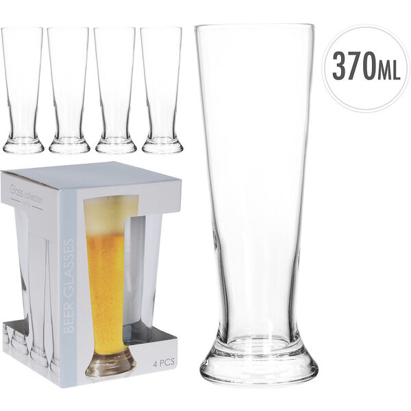 Excellent Houseware Bierglas 37cl set4