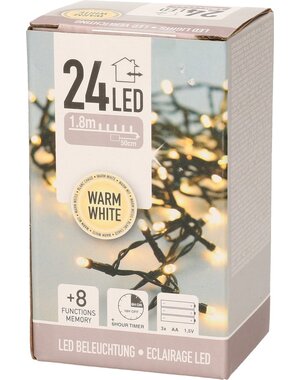  Ledverlichting 24 LED warm wit