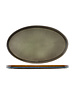 Cosy & Trendy Plat bord ovaal 35,5x23,5cm green Quintana