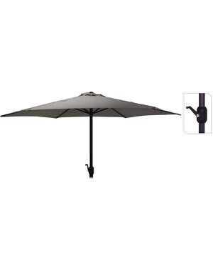Pro Garden Parasol Ø 3 meter donker grijs