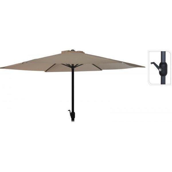 Parasol dia 3mtr taupe