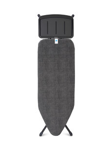 Brabantia Strijkplank C 124 x 45 cm - Met solide stoomunithouder Black 25 - Denim Black