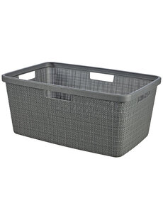 Curver Wasmand Jute Donkergrijs 46L