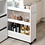 Kesper Opbergtrolley 80x27,5x14cm wit