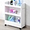 Kesper Opbergtrolley 80x27,5x14cm wit