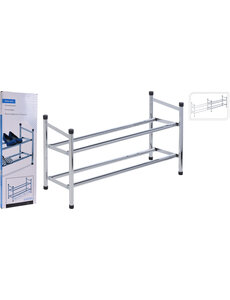 Storage Solutions Schoenenrek RVS 2 laags uitschuifbaar
