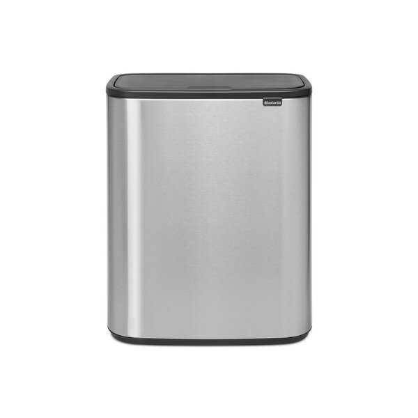 Brabantia Touch Bin afvalemmer Bo 60 liter Matt Steel Fingerprint Proof