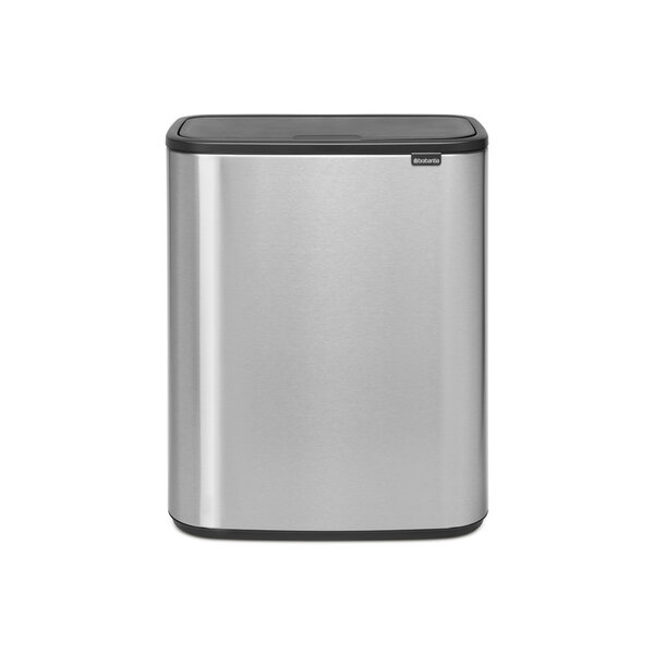 Touch Bin afvalemmer Bo 60 liter Matt Steel Fingerprint Proof