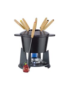 Spring Fondueset 1,5L Grenoble mat zwart