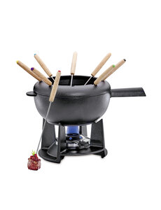 Spring Fondueset 2L Spring Saas Fee mat zwart