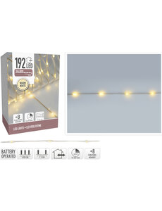  Led verlichting 14,5m batterijen warm wit