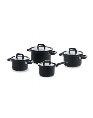 BK Cookware Pannenset 4 delig RVS BK Flow Cool Black