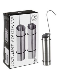 Excellent Houseware Waterverdamper rvs set 2 stuks