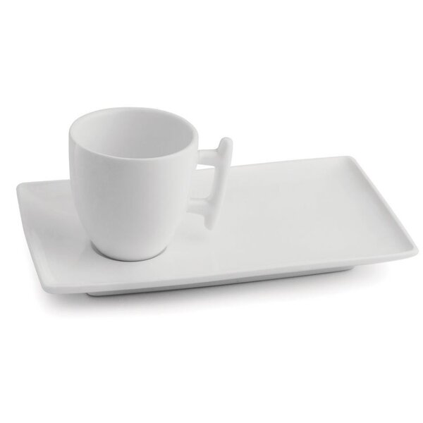 BonBistro Kop en schotel rechthoekig Squito 17 cl