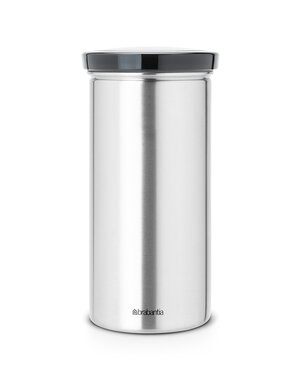 Brabantia Voorraadbus Senseo Matt Steel FPP met grijs deksel