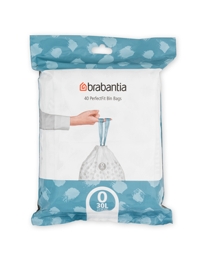 Brabantia Afvalzakken PerfectFit O, 30L, 40 stuks