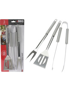  BBQ gereedschap 3-delig rvs