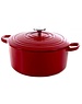 BK Cookware Braadpan 28cm 6,7L Chili Red BK Bourgogne