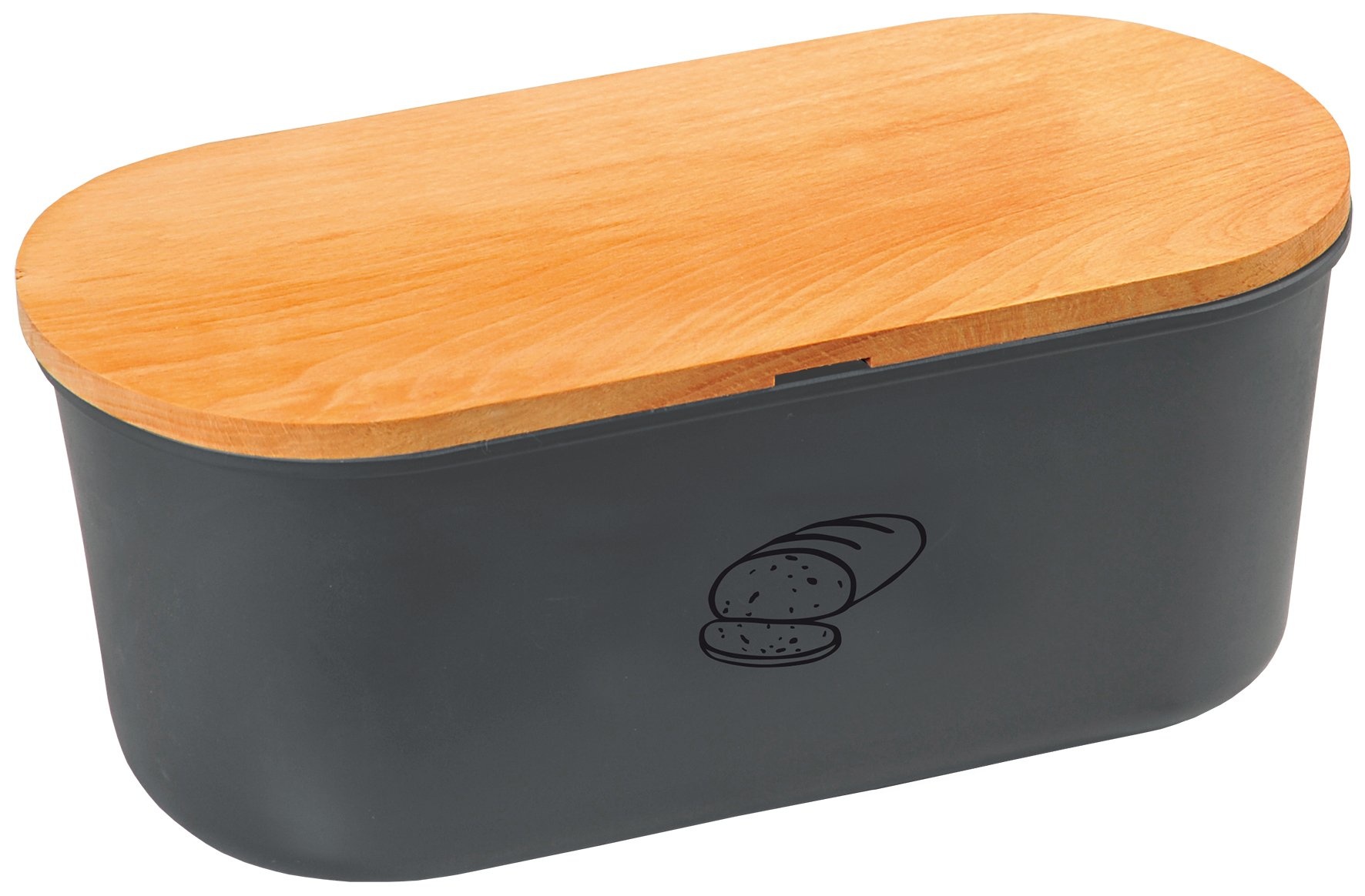 Relaxdays Broodtrommel Retro - Brooddoos Metaal - Brood Bewaardoos Broodbak Deksel Light Blue