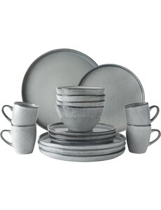 Dutch Rose Serviesset 16dlg grijs Serenity