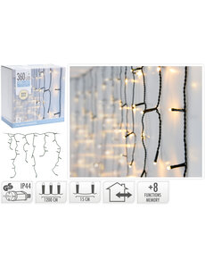 Home & Styling IJspegelverlichting 360 lampjes warm wit