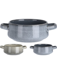  Soepkom met handvaten 3 assorti