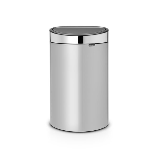 Brabantia Touch Bin afvalemmer 40 liter Metallic Grey / Brilliant Steel