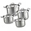 BK Cookware Kookset Q-linair Master 4 delig rvs deksel