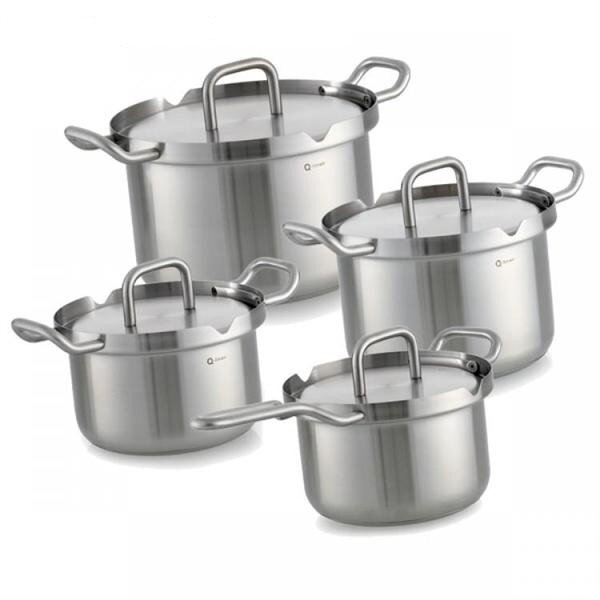 BK Cookware Kookset Q-linair Master 4 delig rvs deksel