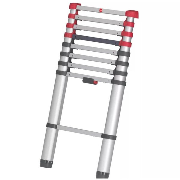 Hailo Telescoopladder 9 treden aluminium Flexline