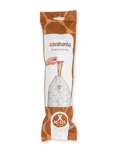 Brabantia Afvalzakken PerfectFit X, 10-12 Liter, 20 stuks