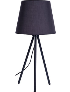Home & Styling Tafellamp metaal donkergrijs