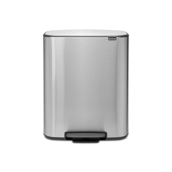 Brabantia Pedaalemmer Bo 2 x 30 liter Matt Steel FPP