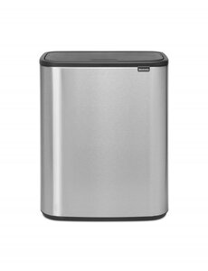 Brabantia Touch Bin afvalemmer Bo 2 x 30 liter Matt Steel Fingerprint Proof