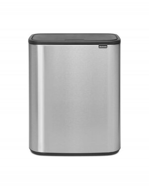 Brabantia Touch Bin afvalemmer Bo 2 x 30 liter Matt Steel Fingerprint Proof