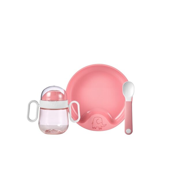 Mepal Babyservies Mepal Mio 3-delig - deep pink