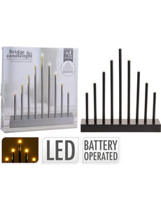 Home & Styling Lamp met staafjes 9Led zwart