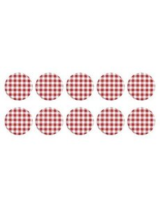  Twist-off deksel 82MM rood/wit, per 10 stuks