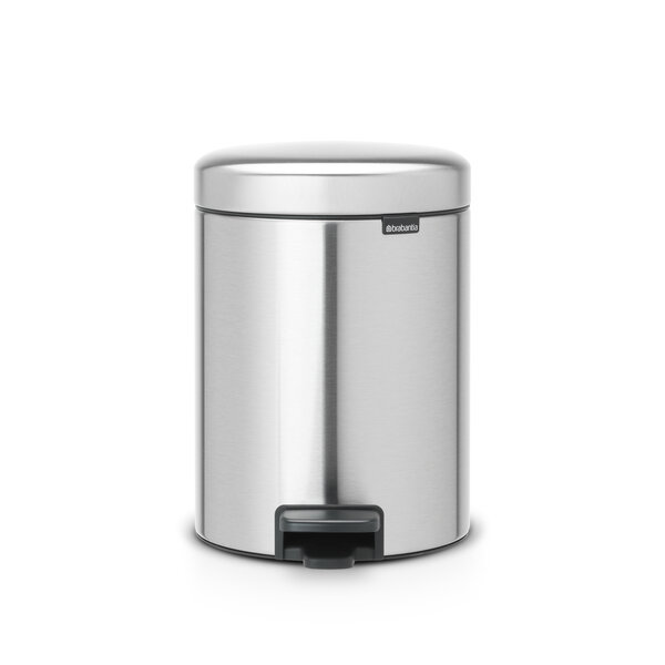 Brabantia Pedaalemmer Newicon 5L matt steel fingerprint proof