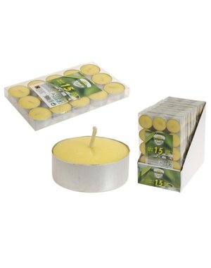  Theelichtjes Citronella 15 stuks