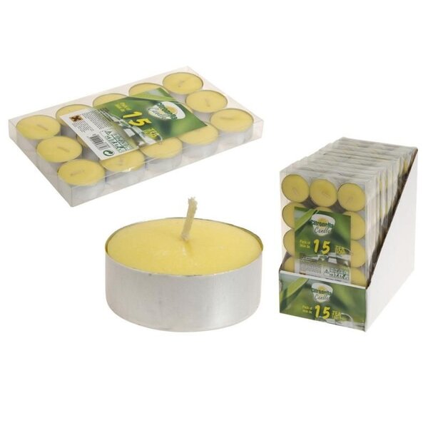 Theelichtjes Citronella 15 stuks