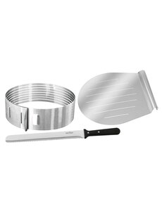Zenker Taartsnijhulp set 3 delig met taartmes