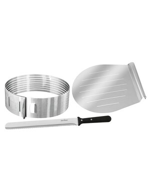 Zenker Taartsnijhulp set 3 delig met taartmes