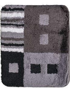 Wicotex Bidetmat zwart/antraciet/wit