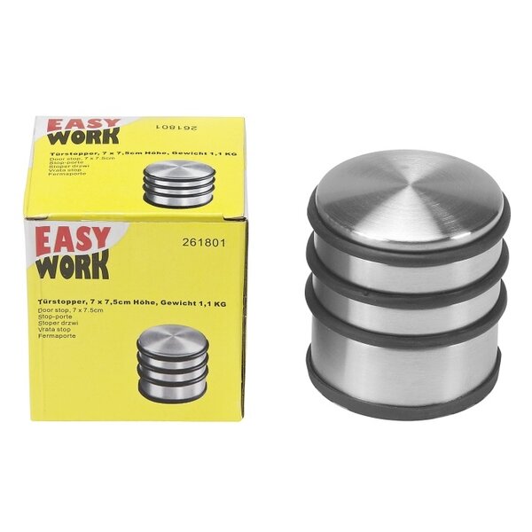 Easy Work Deurstopper Rvs 7x7,5cm 1,1kg