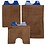 Wicotex Bidetmat Bruin Acrl met antislip onderzijde 50x60 cm