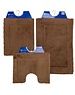 Wicotex Toiletmat Bruin Acrl met antislip onderzijde 50x60 cm